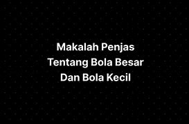 Bola Besar Bola Kecil Adalah